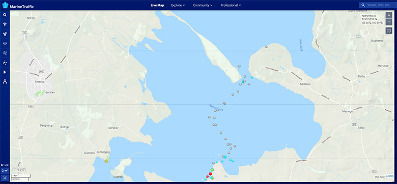 Map of Odense harbour
