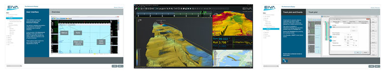 NaviSuite eLearning materials on EIVA Helmsman's Display