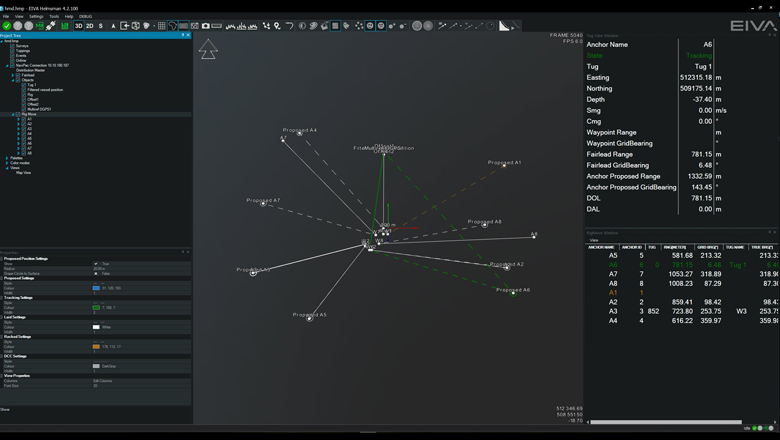 Extended rig move functionality in NaviPac 4 Helmsman's Display