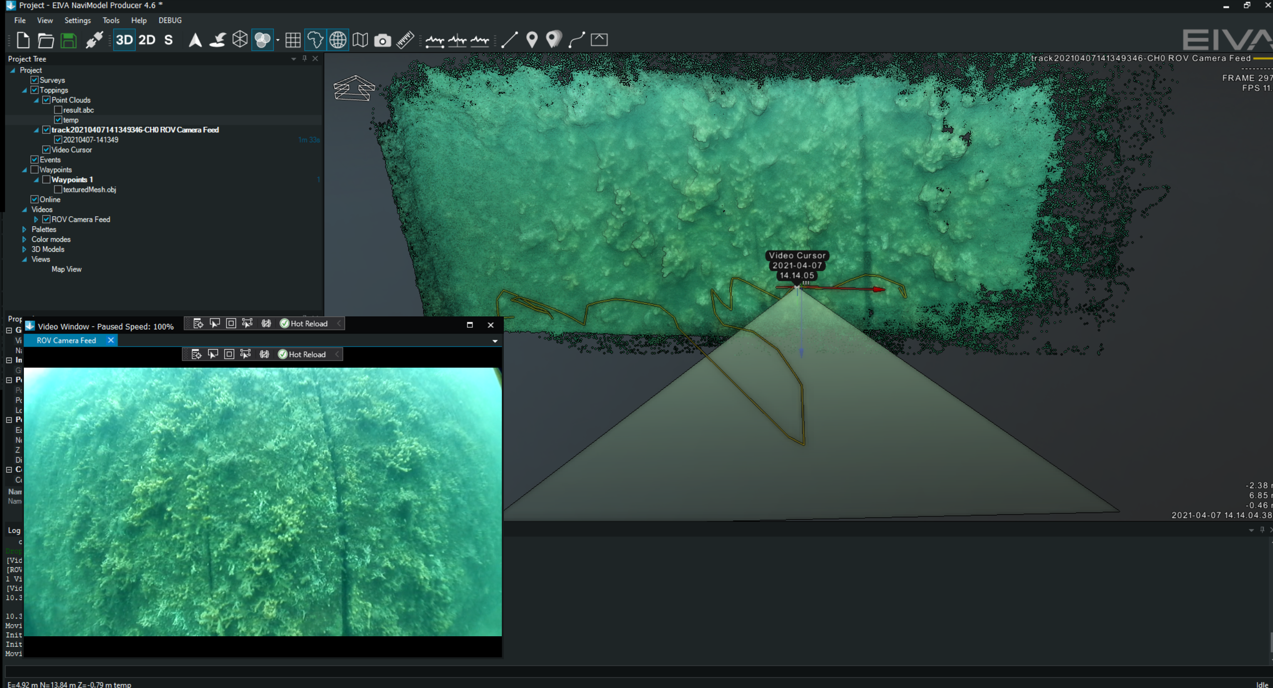 VSLAM point cloud