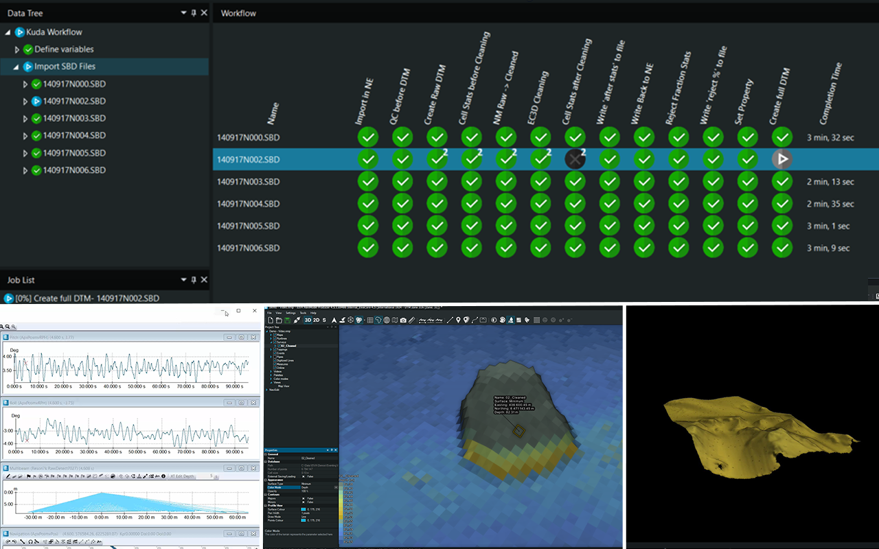 workflow automation in NaviSuite for data processing DTM point clouds