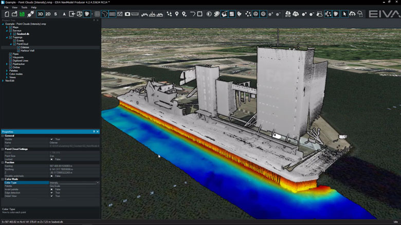 Point clouds with RGB and Intensity 
