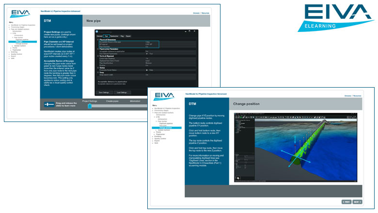 NaviModel 4.2 Pipeline Inspection eLearning module