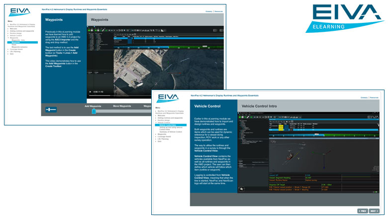 NaviPac 4.2 Helmsman's Display Runlines and Waypoints  eLearning module